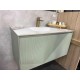 900mm Green Plywood Wall Hung Vanity with Marble Basin